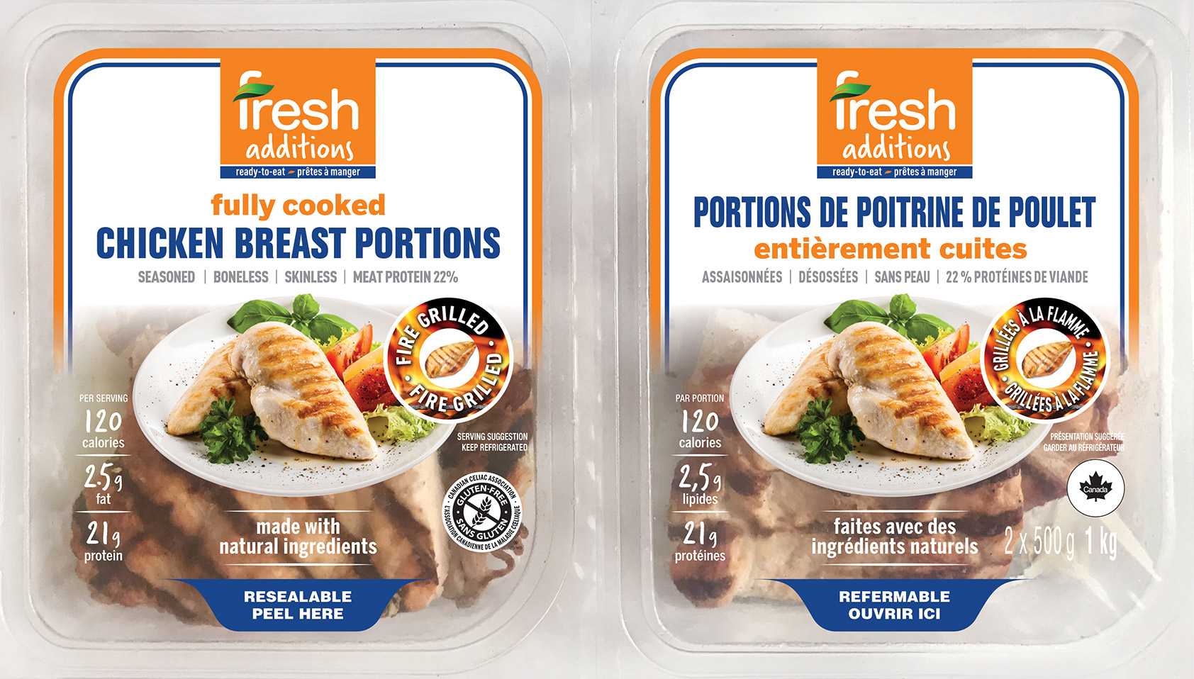 Fresh Additions Chicken Breast Portions packaging
